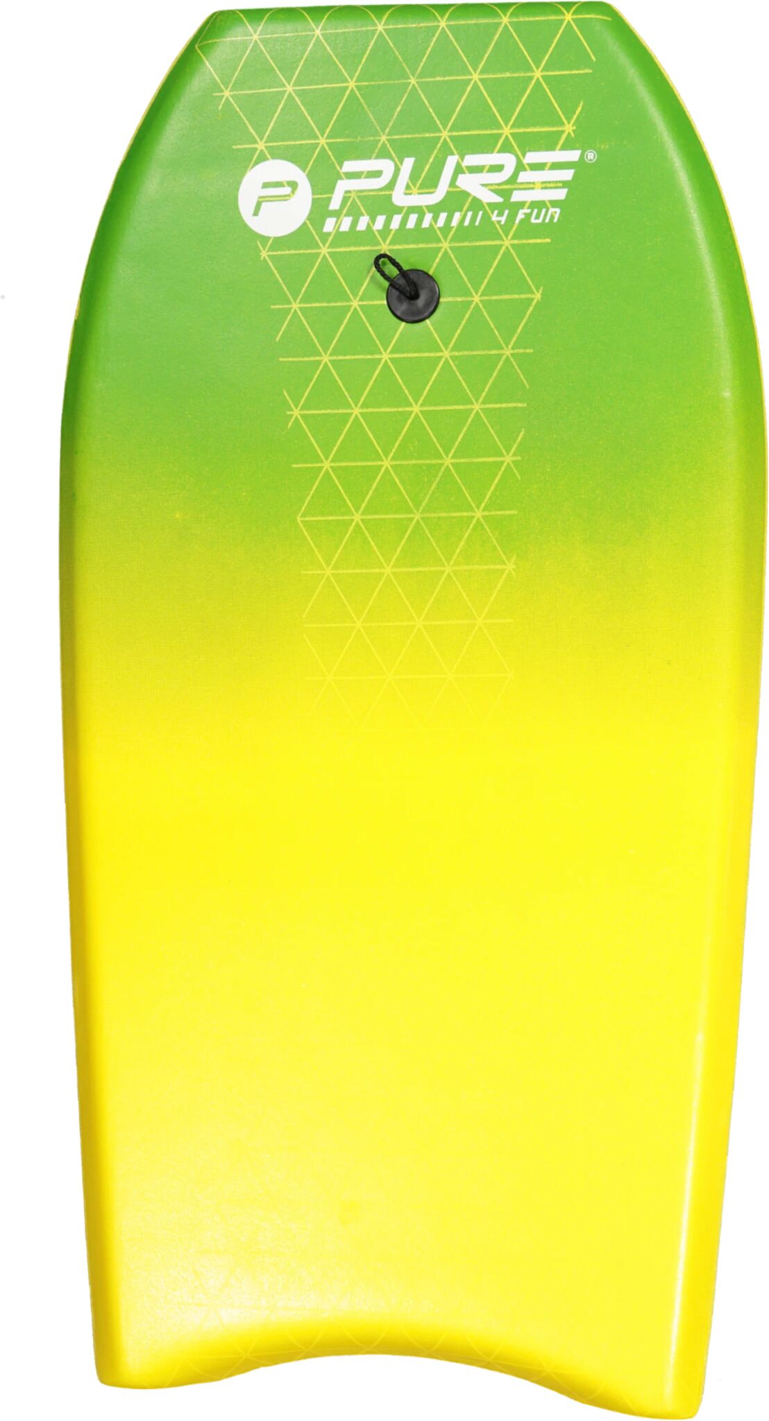 PURE4FUN Bodyboard 37″ 37inch Tropica Lime/yellow