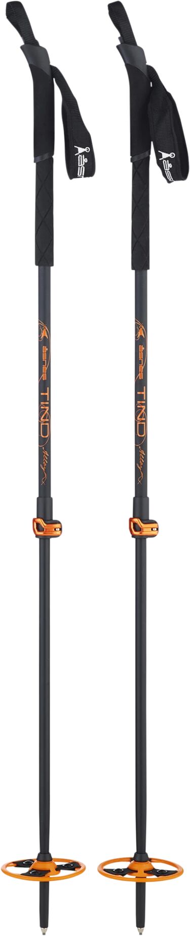 Åsnes BC Adjustable Poles Tind 2-Parts 21/22, fjellskistav One Size BLACK