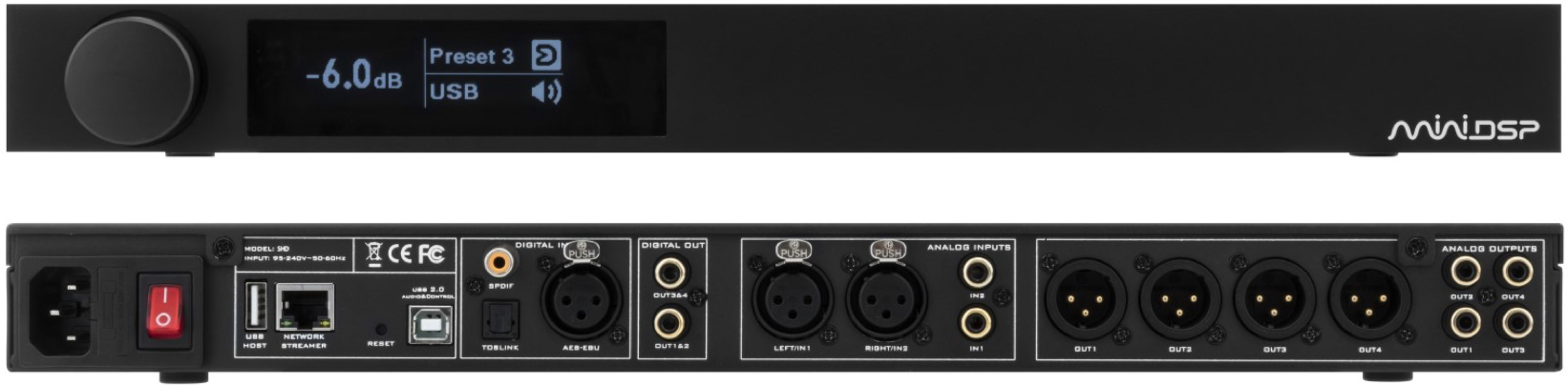 Minidsp Shd Dirac Live 2ch Preamp Og Streamer (Analog + Digital)