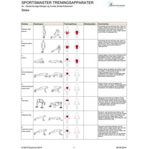 Treningsplakat Slides