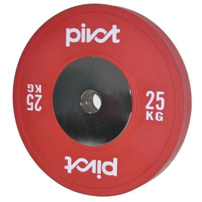 Pivot XF Elite Bumper Plate 25 kg rød Pivot XF Elite Bumper Plate 25 kg rød
