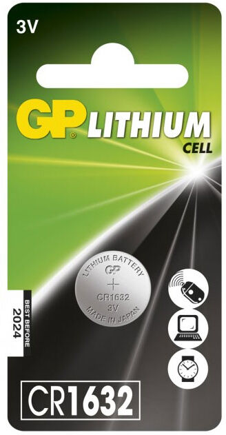 GPBM Nordic Gp Lithium Cell Cr1632-Batteri, 1 Pakk