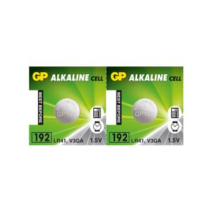 Gp Alkaline Lr41-Batteri, 2 Pakk