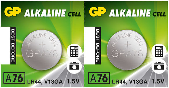 GPBM Nordic Gp Alkaline Lr44-Batteri, 2 Pakk