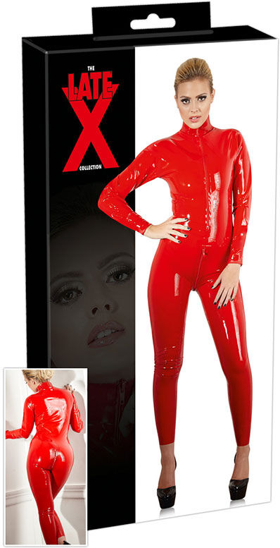 The Late X Collection - Red Catsuit - L