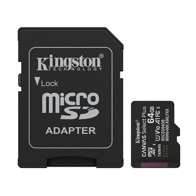 Kingston 64GB microSDXC Canvas Select Plus Gen3 1 Kingston 64GB microSDXC Canvas Select Plus Gen3 1