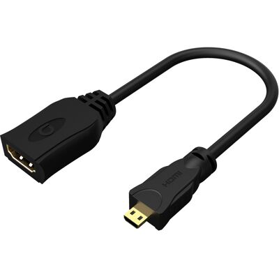 Andersson Micro HDMI Male - HDMI Female 10cm Andersson Micro HDMI Male - HDMI Female 10cm