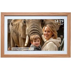 Denver Frameo 21,5’’ Digital Photoframe - Light wood