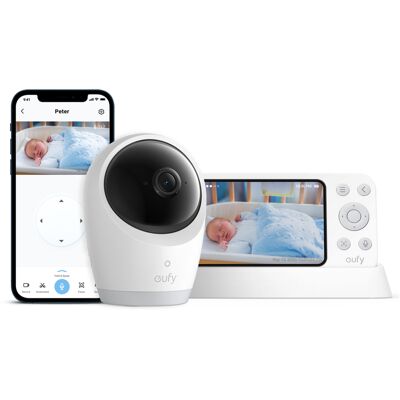 Eufy E21 Baby Monitor - 4K UHD, 5" Skjerm, 720p, 8X Zoom Eufy E21 Baby Monitor - 4K UHD, 5" Skjerm, 720p, 8X Zoom