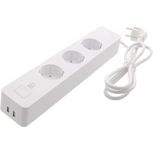 Deltaco Smart 3 way outlet 2 USB ports