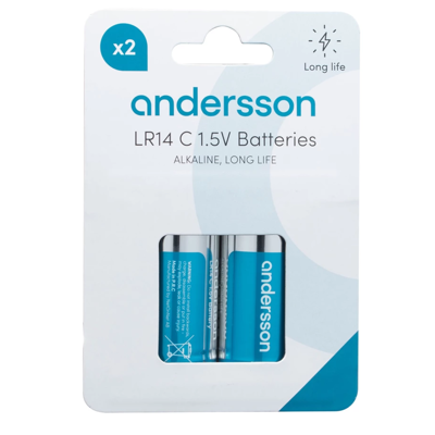Andersson LR14 C Long Life Alkaline 2pcs Andersson LR14 C Long Life Alkaline 2pcs