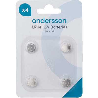 Andersson LR44 Alkaline 4pcs Andersson LR44 Alkaline 4pcs