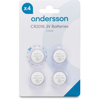 Andersson CR2016 Lithium 4-pcs Andersson CR2016 Lithium 4-pcs