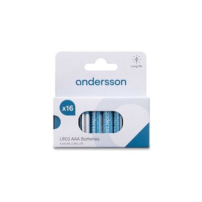 Andersson LR03 AAA Long Life Alkaline 16-pcs Andersson LR03 AAA Long Life Alkaline 16-pcs