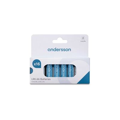 Andersson LR6 AA Long Life Alkaline 16-pcs Andersson LR6 AA Long Life Alkaline 16-pcs