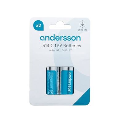 Andersson LR14 C Long Life Alkaline 2pcs Andersson LR14 C Long Life Alkaline 2pcs