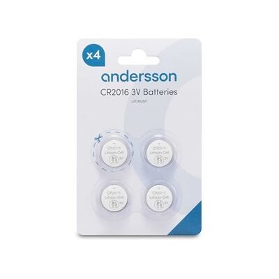 Andersson CR2016 Lithium 4-pcs Andersson CR2016 Lithium 4-pcs
