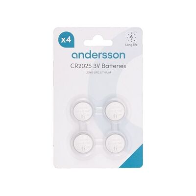 Andersson CR2025 Long Life Lithium 4pcs Andersson CR2025 Long Life Lithium 4pcs