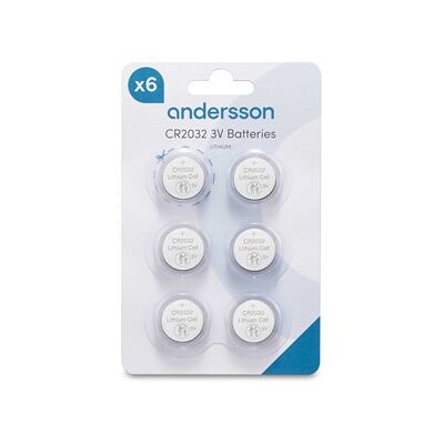 Andersson CR2032 Lithium 6-pcs Andersson CR2032 Lithium 6-pcs