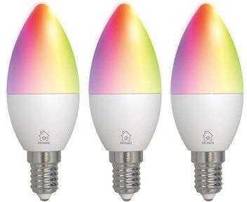 DELTACO Smart pære RGB E14, 3-pk