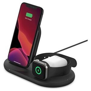 Belkin 3-in-1 Wireless Pad/Stand/Apple-Watch - Black