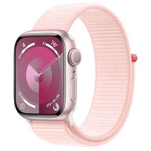 Apple Watch Series 9 GPS 41mm Pink Aluminium Case with Light Pink Sport Loop