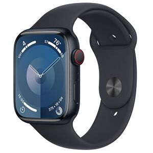 Apple Watch Series 9 GPS + Cellular 45mm Midnight Aluminium Case with Midnight Sport Band - M/L