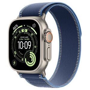 Apple Watch Ultra 3 GPS + Cellular 49mm Natural Titanium Case with Blue/Bright Blue Trail Loop - S/M Apple Watch Ultra 3 GPS + Cellular 49mm Natural Titanium Case with Blue/Bright Blue Trail Loop - S/M