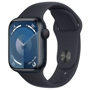 Apple Watch Series 9 GPS 41mm Midnight Aluminium Case with Midnight Sport Band - S/M