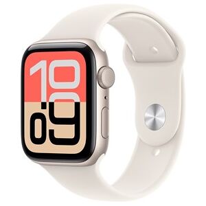 Apple Watch SE 3 GPS 44mm Starlight Aluminium Case with Starlight Sport Band - S/M Apple Watch SE 3 GPS 44mm Starlight Aluminium Case with Starlight Sport Band - S/M