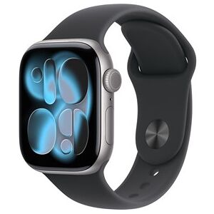 Apple Watch Series 11 GPS + Cellular 42mm Space Grey Aluminium Case with Black Sport Band - S/M Apple Watch Series 11 GPS + Cellular 42mm Space Grey Aluminium Case with Black Sport Band - S/M