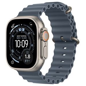 Apple Watch Ultra 3 GPS + Cellular 49mm Natural Titanium Case with Anchor Blue Ocean Band Apple Watch Ultra 3 GPS + Cellular 49mm Natural Titanium Case with Anchor Blue Ocean Band