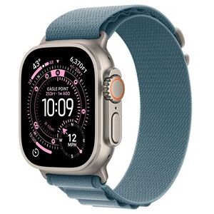 Apple Watch Ultra 3 GPS + Cellular 49mm Natural Titanium Case with Light Blue Alpine Loop - Medium Apple Watch Ultra 3 GPS + Cellular 49mm Natural Titanium Case with Light Blue Alpine Loop - Medium