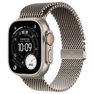 Apple Watch Ultra 3 GPS + Cellular 49mm Natural Titanium Case with Natural Titanium Milanese Loop - Large Apple Watch Ultra 3 GPS + Cellular 49mm Natural Titanium Case with Natural Titanium Milanese Loop - Large