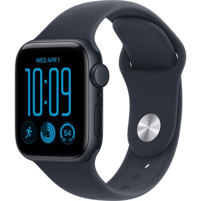 Apple Watch SE 3 GPS + Cellular 40mm Midnight Aluminium Case with Navy Blue Sport Band - S/M Apple Watch SE 3 GPS + Cellular 40mm Midnight Aluminium Case with Navy Blue Sport Band - S/M