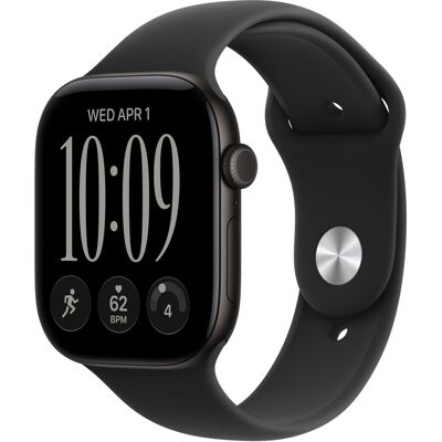 Apple Watch Series 12 GPS + Cellular 46mm Black Aluminium Case with Black Sport Band - S/M Apple Watch Series 12 GPS + Cellular 46mm Black Aluminium Case with Black Sport Band - S/M