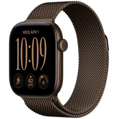 Apple Watch Series 12 GPS 42mm Dark Bronze Aluminium Case with Dark Bronze Milanese Loop Apple Watch Series 12 GPS 42mm Dark Bronze Aluminium Case with Dark Bronze Milanese Loop