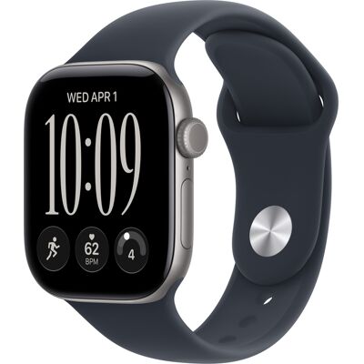 Apple Watch Series 12 GPS 42mm Space Grey Aluminium Case with Navy Blue Sport Band - S/M Apple Watch Series 12 GPS 42mm Space Grey Aluminium Case with Navy Blue Sport Band - S/M