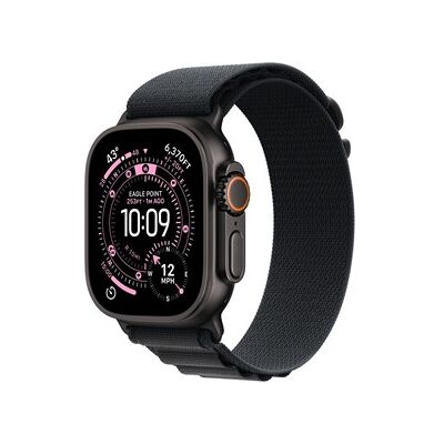 Apple Watch Ultra 3 GPS + Cellular 49mm Black Titanium Case with Black Alpine Loop - Medium Apple Watch Ultra 3 GPS + Cellular 49mm Black Titanium Case with Black Alpine Loop - Medium
