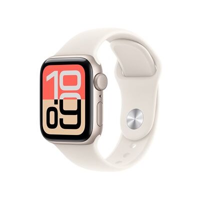 Apple Watch SE 3 GPS 40mm Starlight Aluminium Case with Starlight Sport Band - M/L Apple Watch SE 3 GPS 40mm Starlight Aluminium Case with Starlight Sport Band - M/L