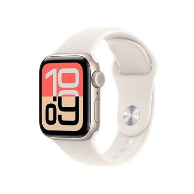 Apple Watch SE 3 GPS + Cellular 40mm Starlight Aluminium Case with Starlight Sport Band - S/M Apple Watch SE 3 GPS + Cellular 40mm Starlight Aluminium Case with Starlight Sport Band - S/M