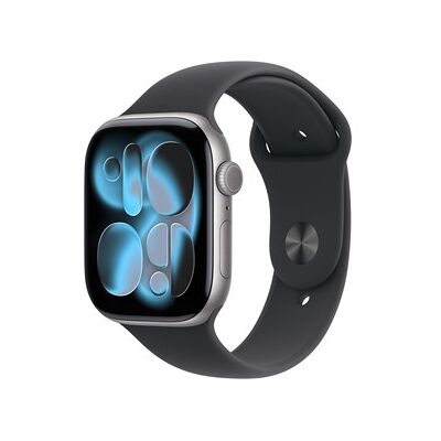 Apple Watch Series 11 GPS + Cellular 46mm Space Grey Aluminium Case with Black Sport Band - M/L Apple Watch Series 11 GPS + Cellular 46mm Space Grey Aluminium Case with Black Sport Band - M/L