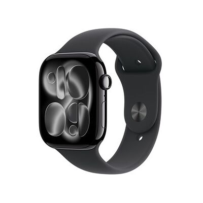 Apple Watch Series 11 GPS + Cellular 46mm Jet Black Aluminium Case with Black Sport Band - S/M Apple Watch Series 11 GPS + Cellular 46mm Jet Black Aluminium Case with Black Sport Band - S/M