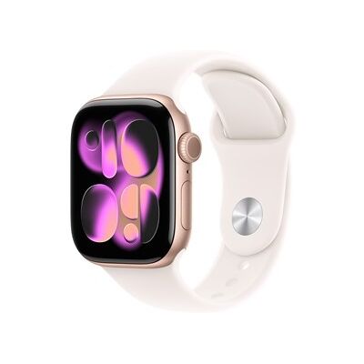 Apple Watch Series 11 GPS 42mm Rose Gold Aluminium Case with Light Blush Sport Band - M/L Apple Watch Series 11 GPS 42mm Rose Gold Aluminium Case with Light Blush Sport Band - M/L