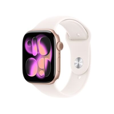 Apple Watch Series 11 GPS 46mm Rose Gold Aluminium Case with Light Blush Sport Band - M/L Apple Watch Series 11 GPS 46mm Rose Gold Aluminium Case with Light Blush Sport Band - M/L