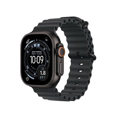 Apple Watch Ultra 3 GPS + Cellular 49mm Black Titanium Case with Black Ocean Band Apple Watch Ultra 3 GPS + Cellular 49mm Black Titanium Case with Black Ocean Band