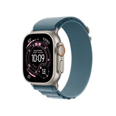 Apple Watch Ultra 3 GPS + Cellular 49mm Natural Titanium Case with Light Blue Alpine Loop - Small Apple Watch Ultra 3 GPS + Cellular 49mm Natural Titanium Case with Light Blue Alpine Loop - Small