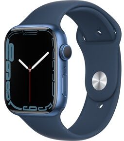 Apple Watch Series 7 GPS, 45mm Blue Aluminium Case with Abyss Blue Sport Band - Regular