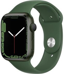 Apple Watch Series 7 GPS, 45mm Green Aluminium Case with Clover Sport Band - Regular