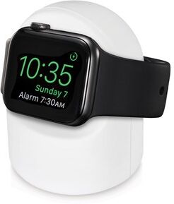 Andersson Silicone Apple Watch Night Stand White